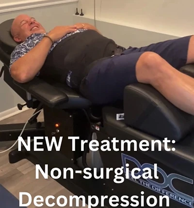Chiropractic Fort Myers FL Decompression Table With Patient